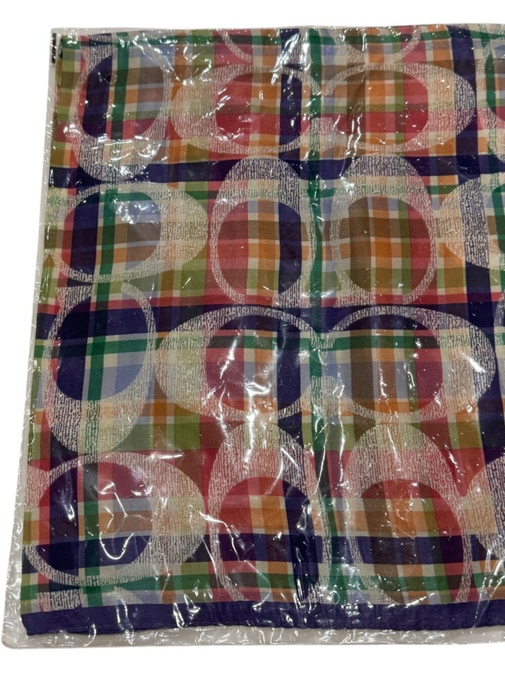 Coach Daisy Madras Lightweight Scarf 26x26 Women’s Neck Head Wrap F83511 - Picture 5 of 10